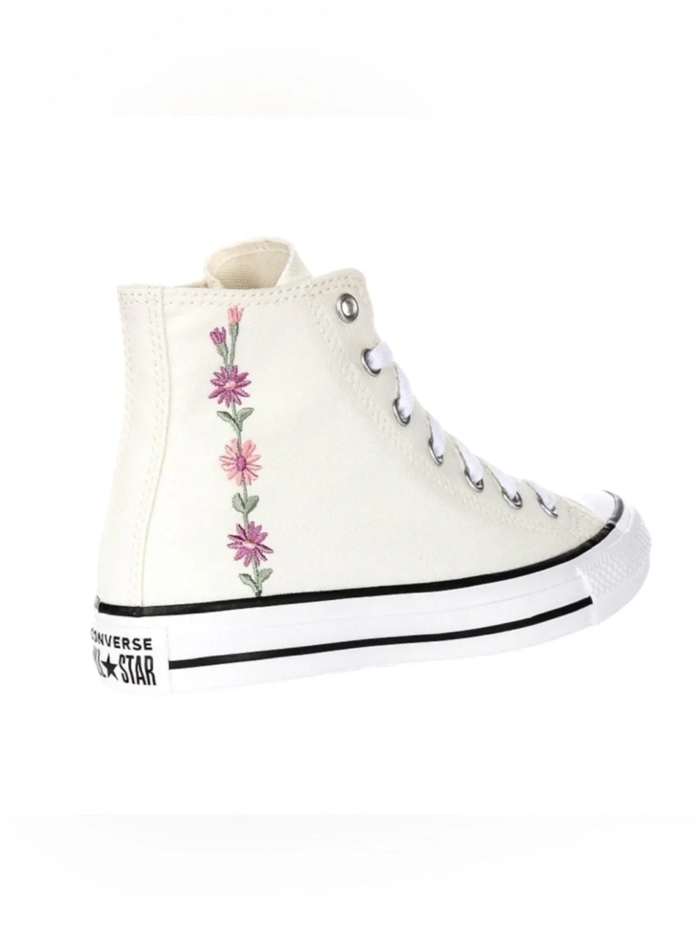 CONVERSE CHUCK TAYLOR ALL STAR A11774C IN WHITE PINK FLOWER